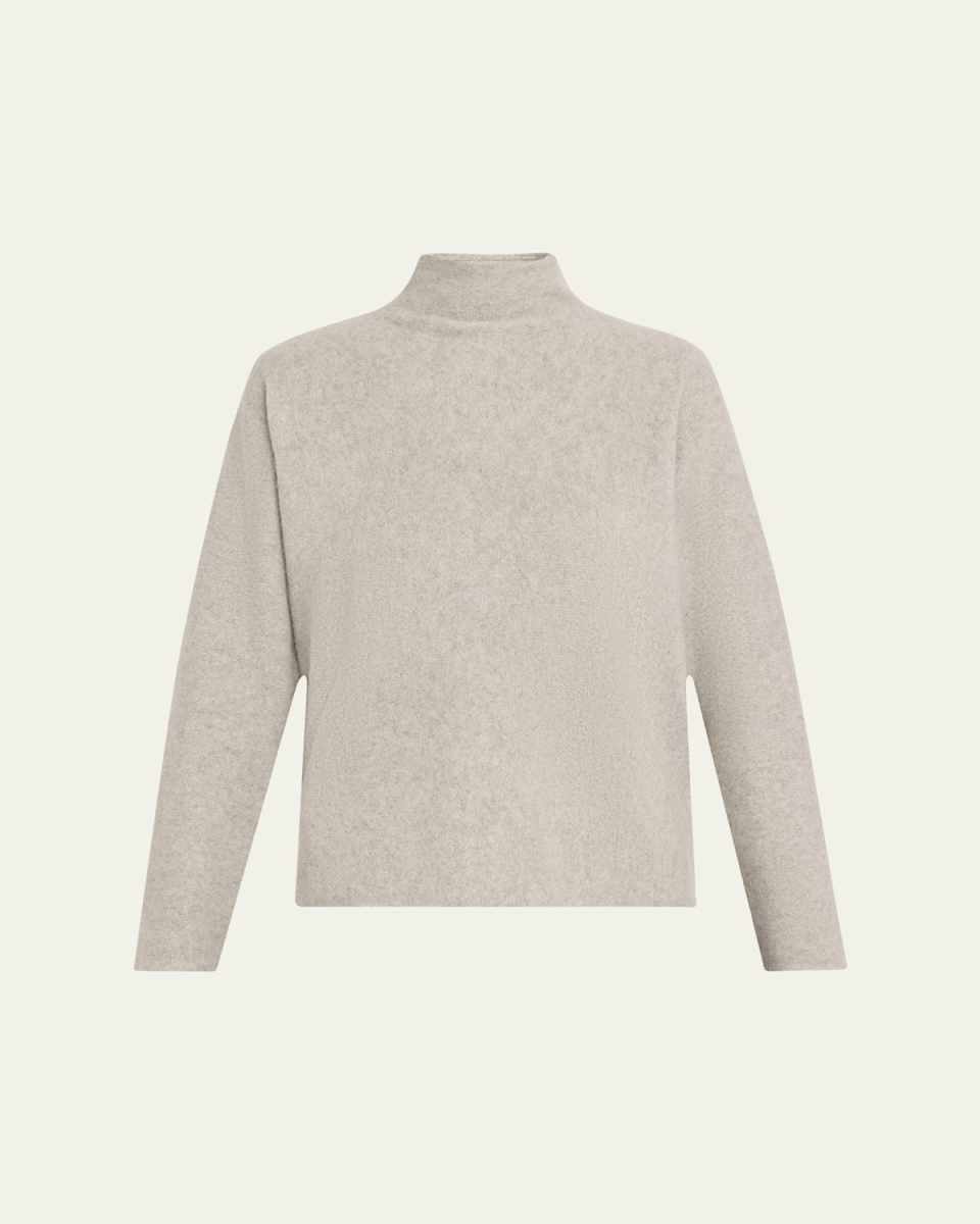 Boxy Cashmere Turtleneck Sweater